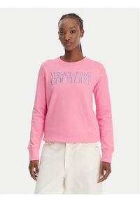 Versace Jeans Couture Bluza 80HAIT01 CF01T Różowy Regular Fit. Typ kołnierza: kołnierzyk włoski. Kolor: różowy. Materiał: bawełna #1