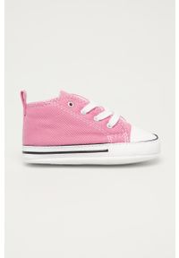 Converse - Trampki dziecięce. Nosek buta: okrągły. Zapięcie: sznurówki. Kolor: różowy. Materiał: syntetyk, materiał. Szerokość cholewki: normalna #1