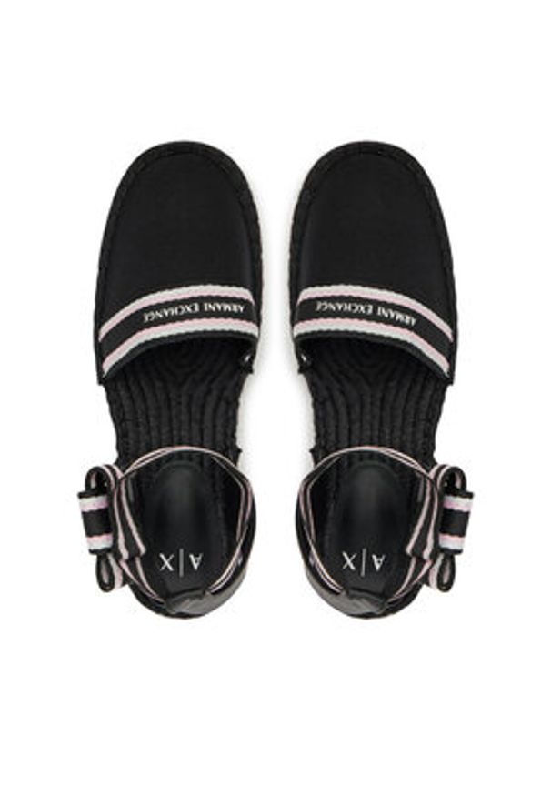 Armani Exchange Espadryle XDS006 XV923 00002 Czarny. Kolor: czarny. Materiał: materiał