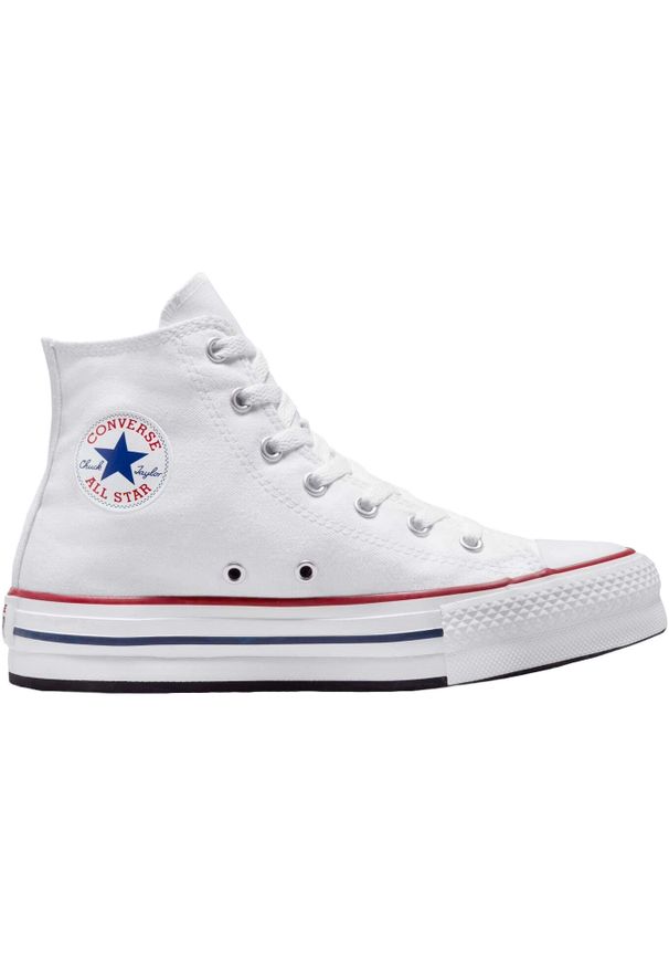 Adidasy Converse Chuck Taylor All Star EVA Lift Canvas, Kobiety. Okazja: na co dzień. Kolor: biały. Materiał: materiał. Obcas: na platformie. Model: Converse All Star