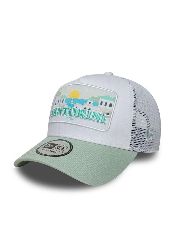Czapka Trucker New Era Summer Santorini. Kolor: zielony. Styl: sportowy