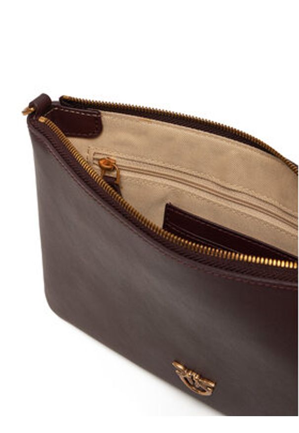 Pinko - PINKO Kopertówka 100455 A0F1 W36Q Brązowy. Kolor: brązowy. Materiał: skórzane