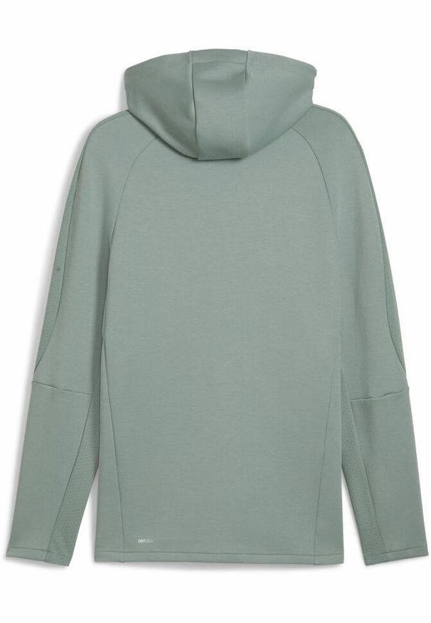 Puma - Męska rozpinana bluza z kapturem EVOSTRIPE PUMA Green Moon. Typ kołnierza: kaptur. Kolor: zielony