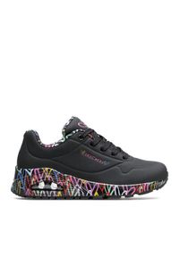 skechers - Skechers Sneakersy Loving Love 155506/BBK Czarny. Kolor: czarny. Materiał: skóra #1