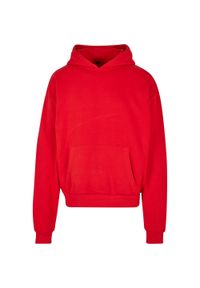 BUILD YOUR BRAND - Bawełniana Bluza Z Kapturem Dla Dorosłych Unisex Ultra Heavyweight Boxy Hoodie. Typ kołnierza: kaptur. Kolor: różowy. Materiał: bawełna