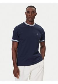 Nautica T-Shirt N1S03440 Granatowy Regular Fit. Kolor: niebieski. Materiał: bawełna