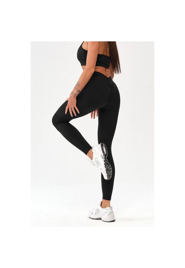 ROUGH RADICAL - Damskie legginsy sportowe fitness Rough Radical Zoya Push-up. Kolor: czarny. Sport: fitness