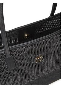 TOMMY HILFIGER - Tommy Hilfiger Torebka Th City Summer Tote Woven AW0AW17640 Czarny. Kolor: czarny. Materiał: skórzane #2
