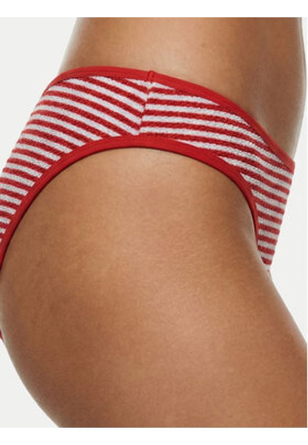 Seafolly Dół od bikini Clubhouse 40753-281 Pomarańczowy. Kolor: pomarańczowy. Materiał: syntetyk