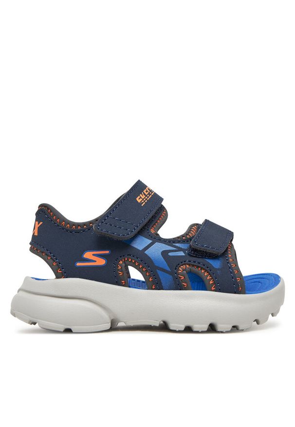 skechers - Sandały Skechers. Kolor: niebieski