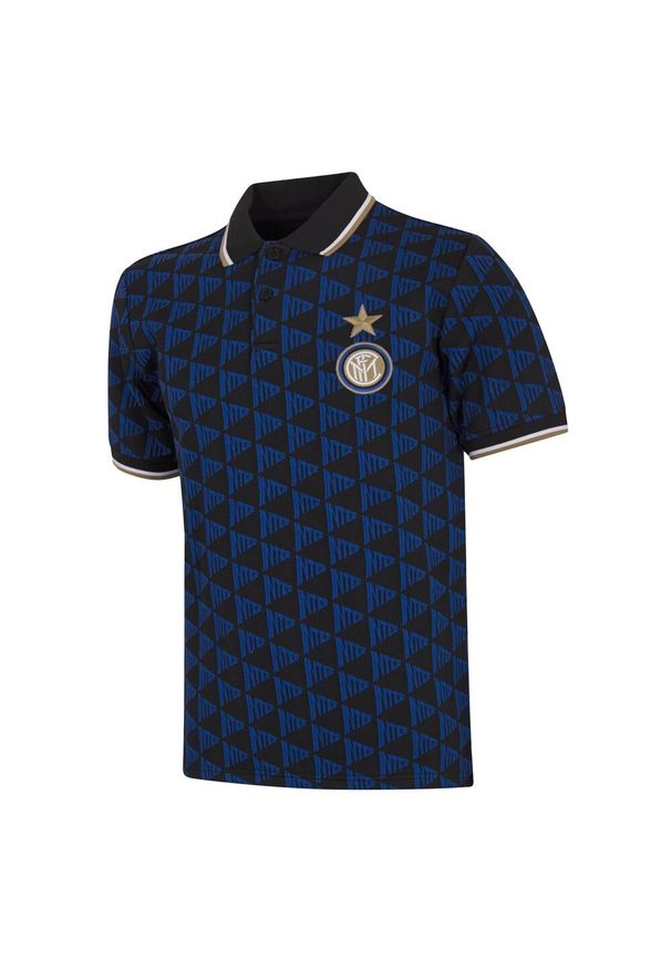 COPA FOOTBALL - Koszulka Polo dla dorosłych - Inter Mediolan All Over - Czarny. Typ kołnierza: polo. Kolor: czarny, niebieski, wielokolorowy. Wzór: nadruk. Sezon: lato. Sport: piłka nożna