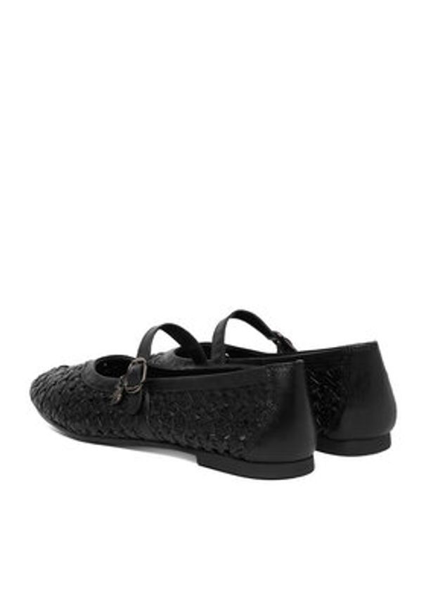 U.S. Polo Assn. Baleriny EO-LARISA001W/6L1 Czarny. Kolor: czarny. Materiał: skóra