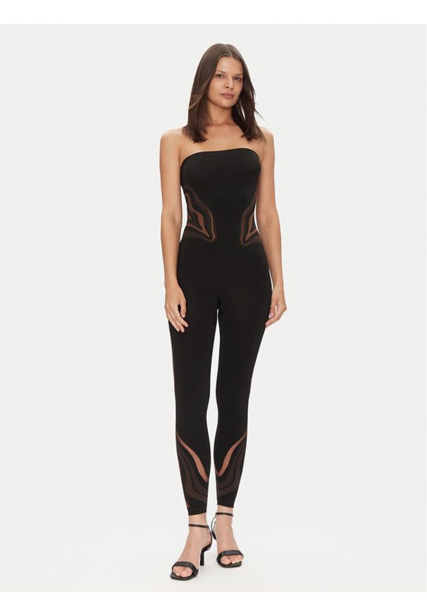 Wolford Kombinezon Venus 57177 Czarny Slim Fit. Kolor: czarny. Materiał: syntetyk