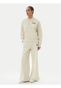 EA7 Emporio Armani Bluza 7W000101 AF12473 U1079 Beżowy Loose Fit. Kolor: beżowy. Materiał: bawełna #3