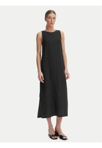 Marella Sukienka letnia Velo 2615221352 Czarny Regular Fit. Kolor: czarny. Materiał: len. Sezon: lato #1