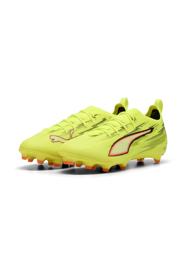Puma - Młodzieżowe buty piłkarskie ULTRA 6 PRO FG/AG PUMA. Kolor: czerwony, żółty, wielokolorowy, czarny. Szerokość cholewki: normalna. Sport: piłka nożna