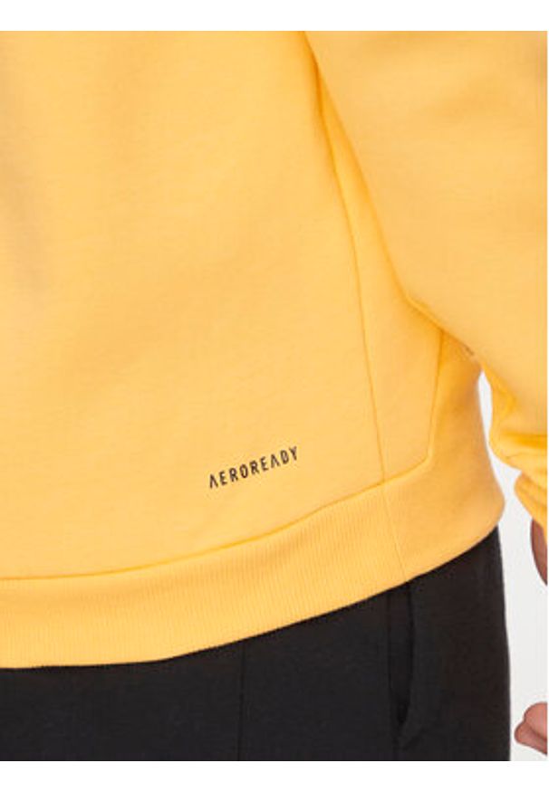 Adidas - adidas Bluza Z.N.E. Premium IR5237 Żółty Loose Fit. Kolor: żółty. Materiał: bawełna