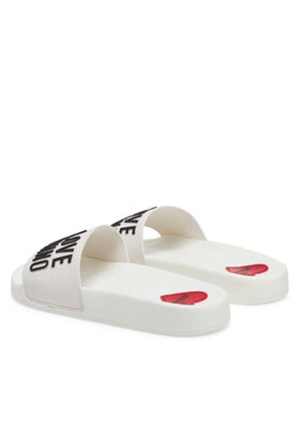 Love Moschino - LOVE MOSCHINO Klapki JA28052G1MI14100 Biały. Kolor: biały. Materiał: syntetyk