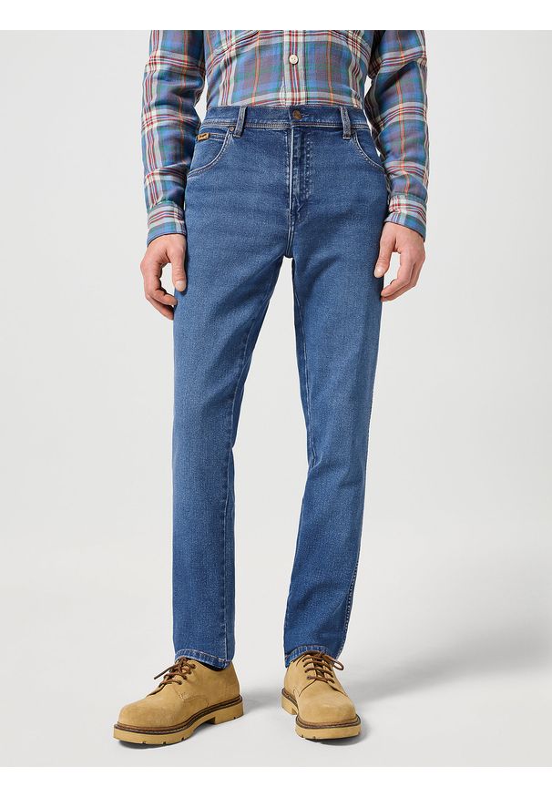 Wrangler - WRANGLER MĘSKIE SPODNIE JEANSOWE WRANGLER TEXAS SLIM RIDGE WASH 112358218