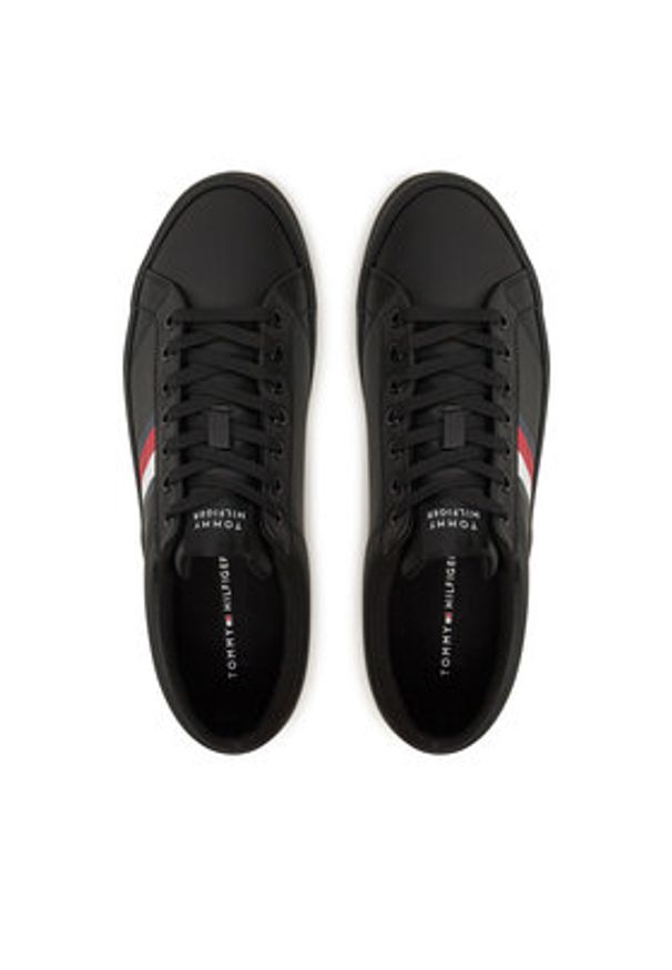 TOMMY HILFIGER - Tommy Hilfiger Sneakersy FM0FM05199 Czarny. Kolor: czarny. Materiał: skóra