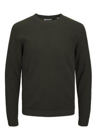 Jack & Jones - Jack&Jones Sweter Marcus 12236766 Zielony Regular Fit. Kolor: zielony. Materiał: bawełna #6