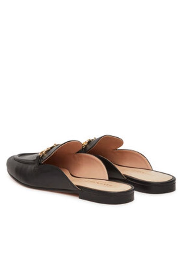 TwinSet - TWINSET Klapki 251TCP136 Czarny. Kolor: czarny. Materiał: skóra