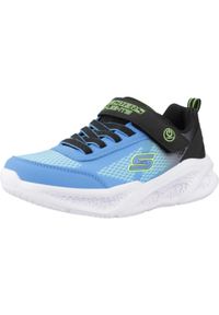 skechers - Buty do chodzenia dla dzieci Skechers Bkbl Meteor. Zapięcie: rzepy. Kolor: niebieski. Materiał: syntetyk, tkanina, materiał. Szerokość cholewki: normalna. Sport: turystyka piesza