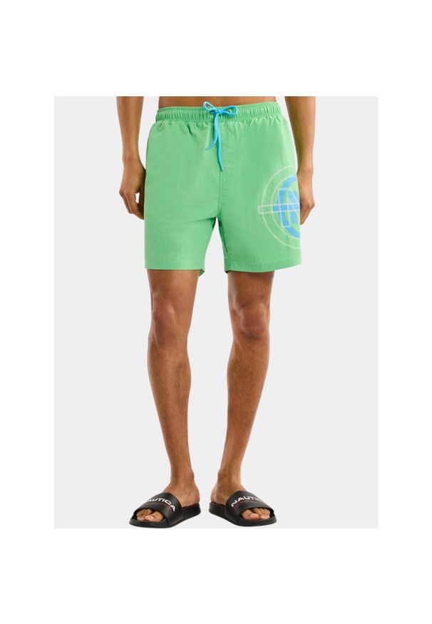 Kąpielówki męskie Nautica Crumlin 6". Kolor: zielony. Sezon: lato
