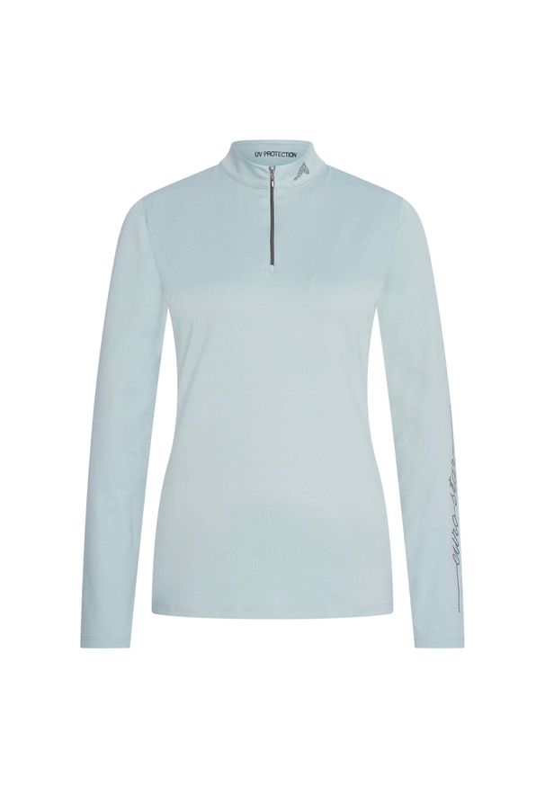 EURO-STAR - Damska koszulka z długim rękawem Euro-Star Uv Top Essolar. Kolor: wielokolorowy, niebieski, szary. Długość rękawa: długi rękaw. Typ sukienki: sportowe. Styl: sportowy