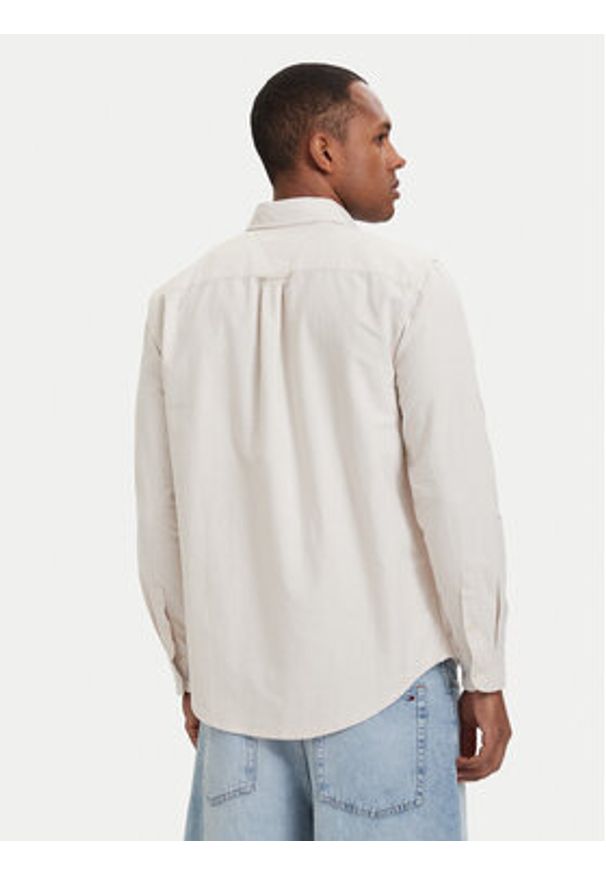 Tommy Jeans Koszula DM0DM21298 Beżowy jasny Regular Fit. Kolor: beżowy. Materiał: bawełna