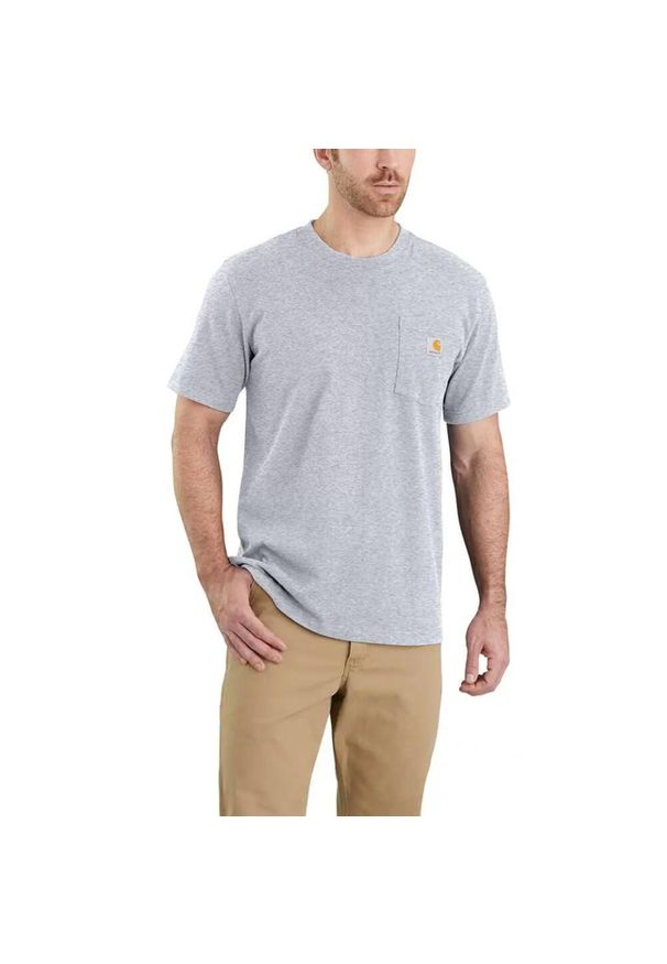 Koszulka sportowa męska T-shirt Carhartt Heavyweight Pocket K87. Kolor: szary