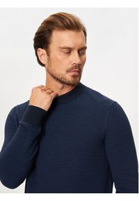 BOSS - Boss Sweter Amercury 50523575 Granatowy Regular Fit. Kolor: niebieski. Materiał: bawełna