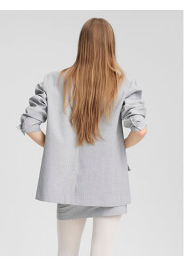 GESTUZ - Gestuz Marynarka Paula 10908678 Szary Relaxed Fit. Kolor: szary. Materiał: syntetyk