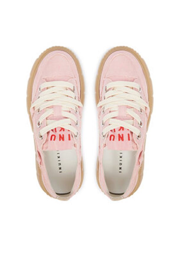 Inuikii Sneakersy Matilda Frayed 1001-001-0181 Różowy jasny. Kolor: różowy. Materiał: materiał