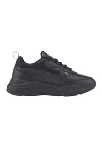 Buty Puma Cassia Sl W 385279 02 czarne. Zapięcie: pasek. Kolor: czarny. Materiał: guma, materiał, skóra. Wzór: paski