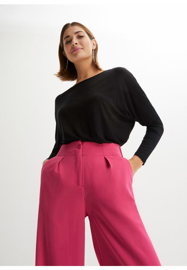 bonprix - "Shirt ""nietoperz""". Kolor: czarny