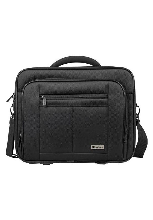 NATEC - Torba Natec Boxer 15.6'' czarny. Kolor: czarny. Materiał: materiał, nylon