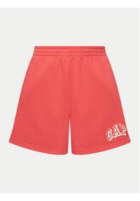 GAP - Gap Szorty sportowe 885590-02 Koralowy Relaxed Fit. Kolor: pomarańczowy. Materiał: syntetyk, bawełna #4