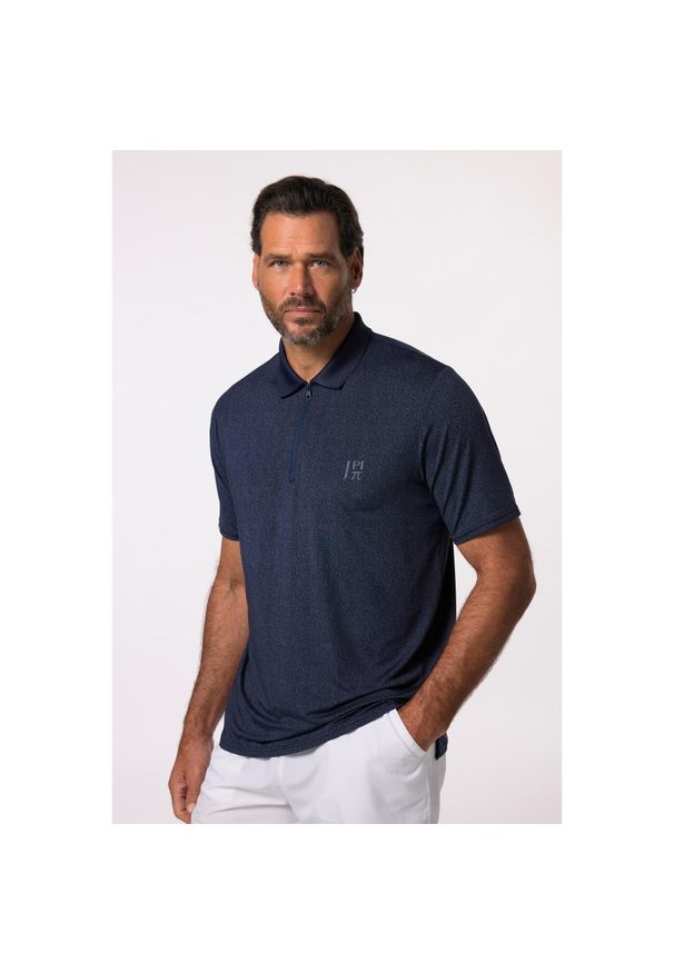 JAY-PI - Męska Funkcyjna koszulka polo tenis FLEXNAMIC® rękaw 1/2 do 7 XL. Typ kołnierza: polo. Kolekcja: plus size. Kolor: niebieski. Materiał: elastan, poliester, materiał