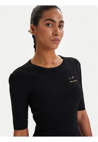 Armani Exchange Sukienka dzianinowa XW001872 AF10352 Czarny Slim Fit. Kolor: czarny. Materiał: syntetyk #5