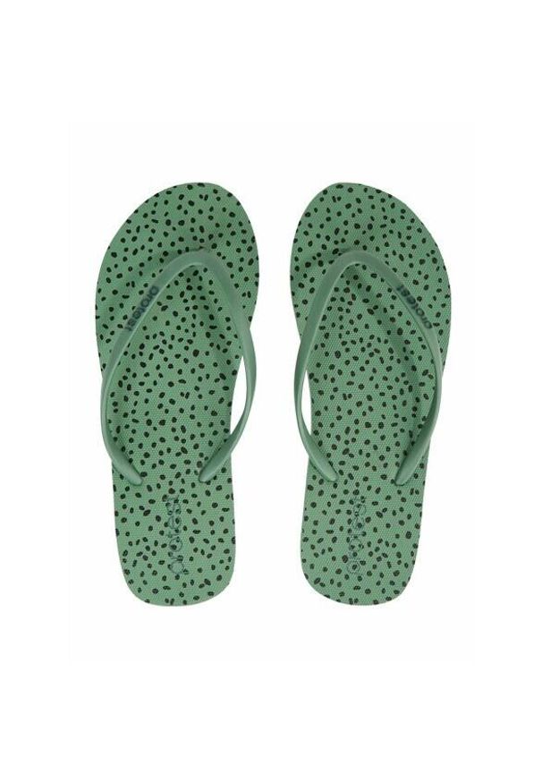 Klapki damskie Protest Prtcoracias. Okazja: na co dzień. Kolor: zielony. Wzór: nadruk, kropki. Sezon: lato. Styl: casual, sportowy