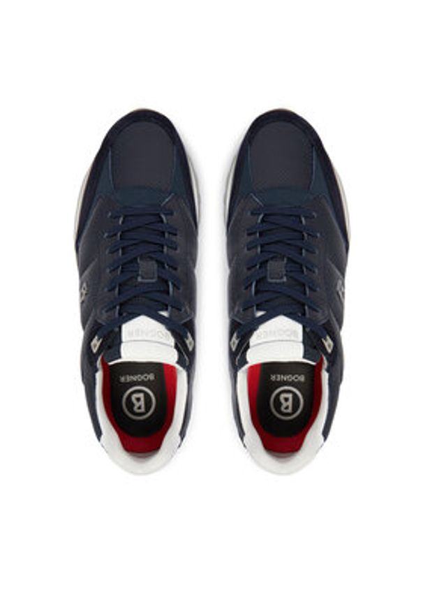 Bogner Sneakersy Newport 4 C 12621405 Granatowy. Kolor: niebieski. Materiał: skóra