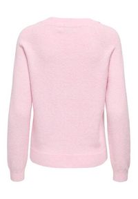 only - ONLY Sweter Rica 15204279 Różowy Regular Fit. Kolor: różowy. Materiał: syntetyk #6