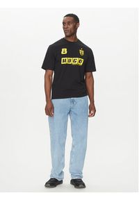 Hugo - HUGO T-Shirt Nebulop 50541252 Czarny Regular Fit. Kolor: czarny. Materiał: bawełna #5