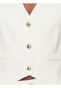 Rinascimento Kamizelka garniturowa CFC0128644003 Biały Regular Fit. Kolor: biały. Materiał: syntetyk #3