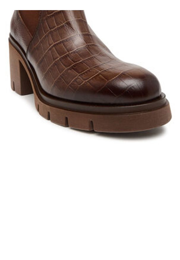 Hispanitas Botki BHI254313 Brązowy. Kolor: brązowy. Materiał: skóra