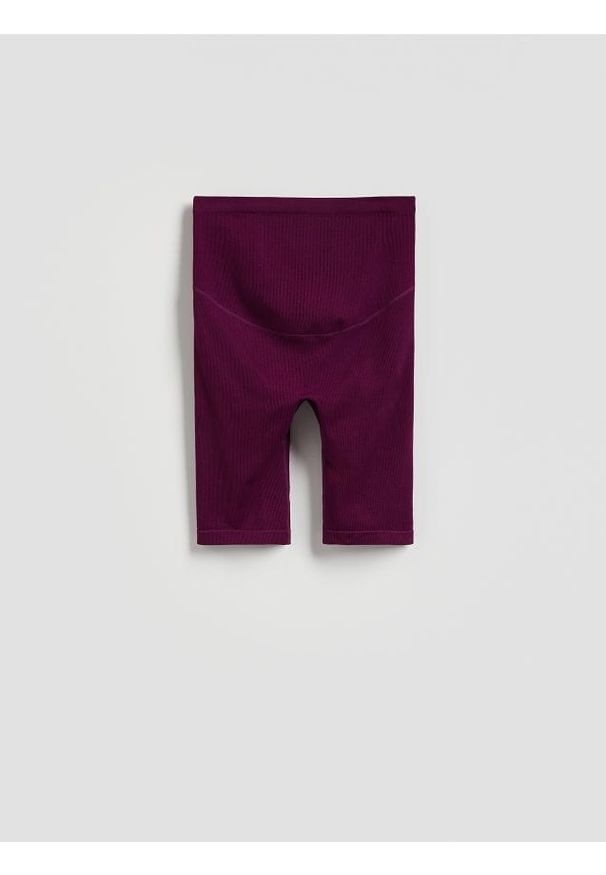 Reserved - Prążkowane kolarki - fioletowy. Kolor: fioletowy. Materiał: prążkowany
