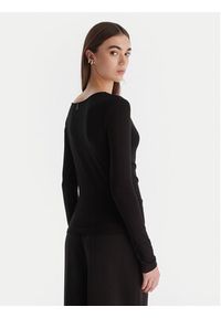 Patrizia Pepe Bluzka 2M4479/J337-K103 Czarny Regular Fit. Kolor: czarny. Materiał: wiskoza
