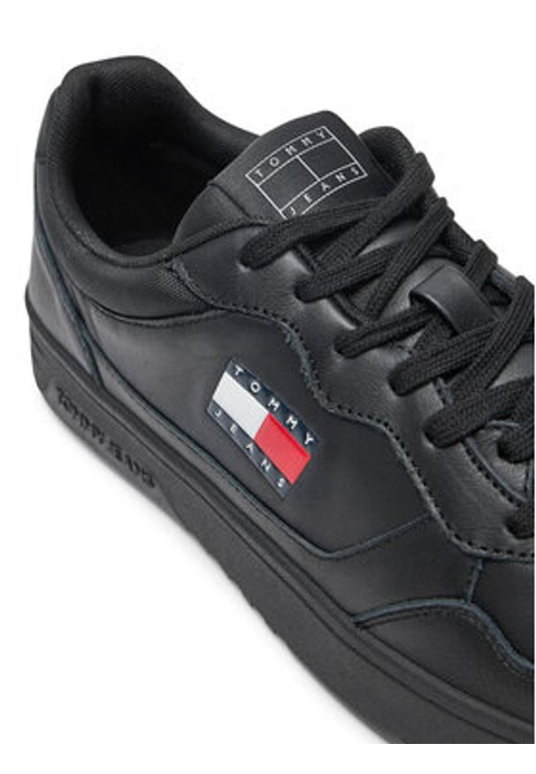 Tommy Jeans Sneakersy EM0EM01443 Czarny. Kolor: czarny. Materiał: skóra