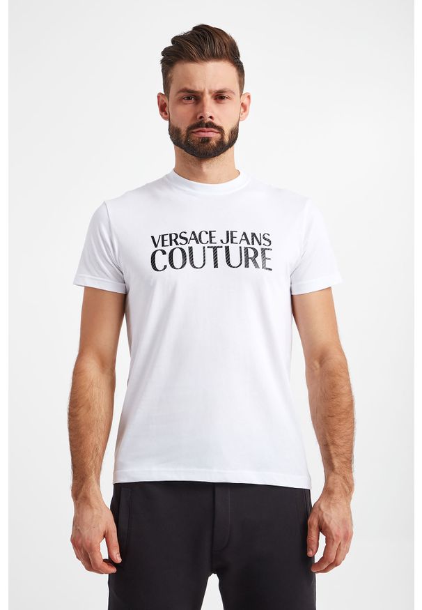 Versace Jeans Couture - T-shirt VERSACE JEANS COUTURE. Materiał: bawełna. Wzór: aplikacja